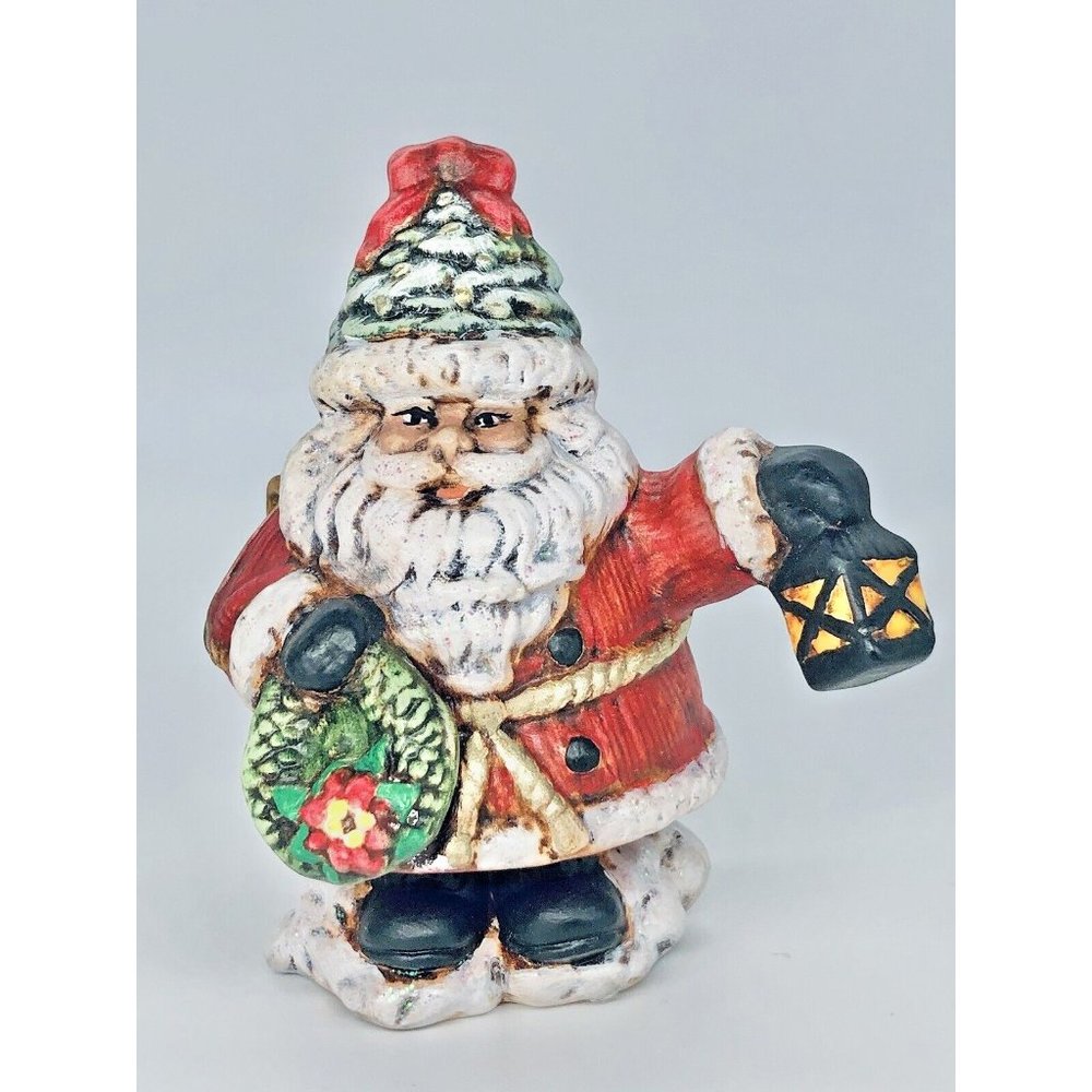 Vintage Garry Sharpe Design Ceramic Painted Old World Santa Hobbyist Figurine